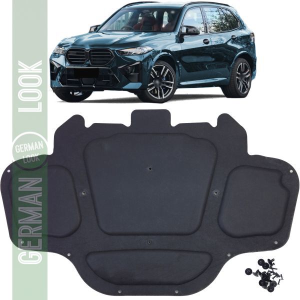 Tapis isolant de capot avec clips pour BMW X5 G05 X6 G06 à partir de 18