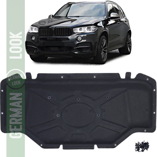 Tapis isolant de capot avec clips pour BMW X5 F15 X6 F16