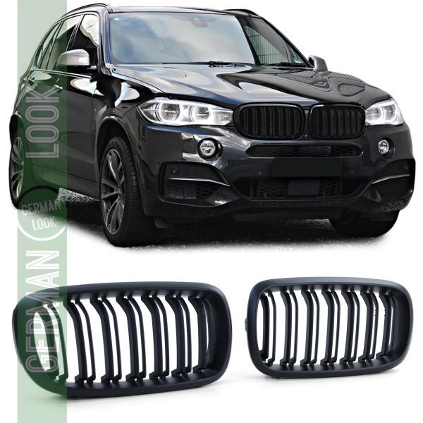 Calandre sport double barre performance mate sur mesure pour BMW X5 F15 X6 F16