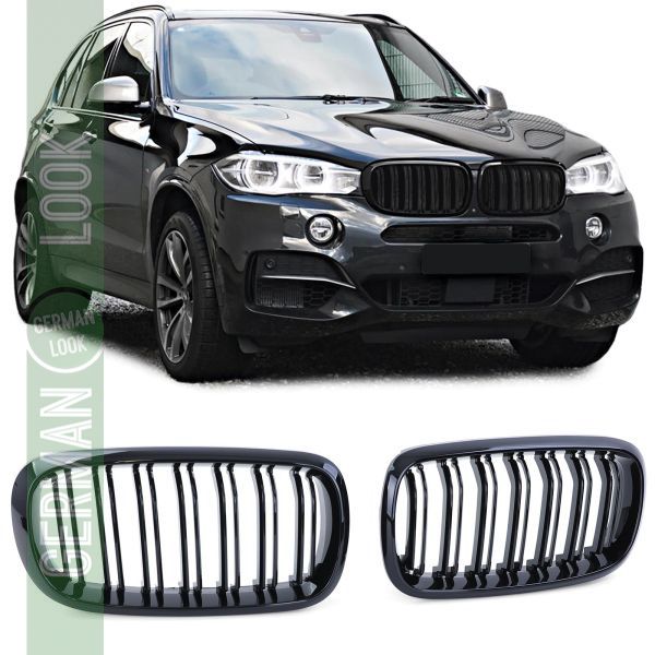 Calandre sport double barre performance brillante sur mesure pour BMW X5 F15 X6 F16