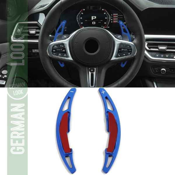 Palettes de changement de vitesse en aluminium bleu pour BMW X5M F85 X6M F86 14-19