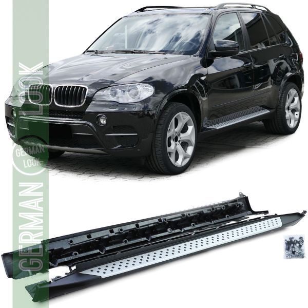 Marchepieds en aluminium look OE avec ABE sur mesure pour BMW X5 E70 06-13