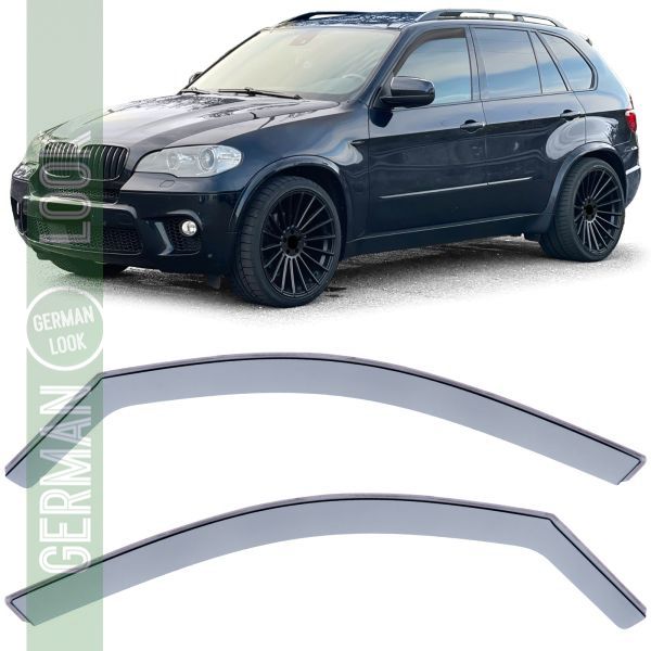 Déflecteur d'air déflecteur de pluie protection contre le vent noir sur mesure pour BMW X5 E70 F15 07-18