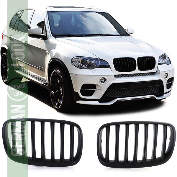 Calandre sport performance noir mat sur mesure pour BMW X5 E70 X6 E71 06-13
