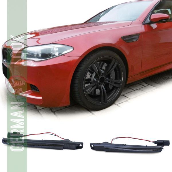 Clignotants latéraux LED noirs sur mesure pour BMW Série 1 M Coupé E82 M5 F10 X5M E70 X6M E71
