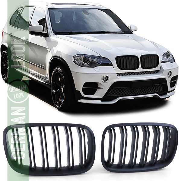 Calandre sport double barre performance mate sur mesure pour BMW X5 E70 X6 E71