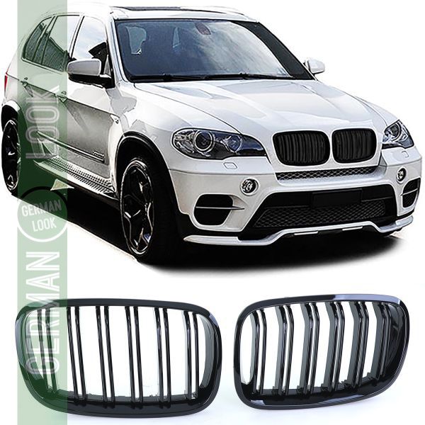 Calandre sport double barre performance brillante sur mesure pour BMW X5 E70 X6 E71