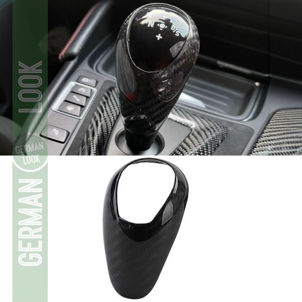 Pommeau de levier de vitesse automatique avec couvercle en carbone véritable, adapté à la BMW X6M F86 2015 – 2018