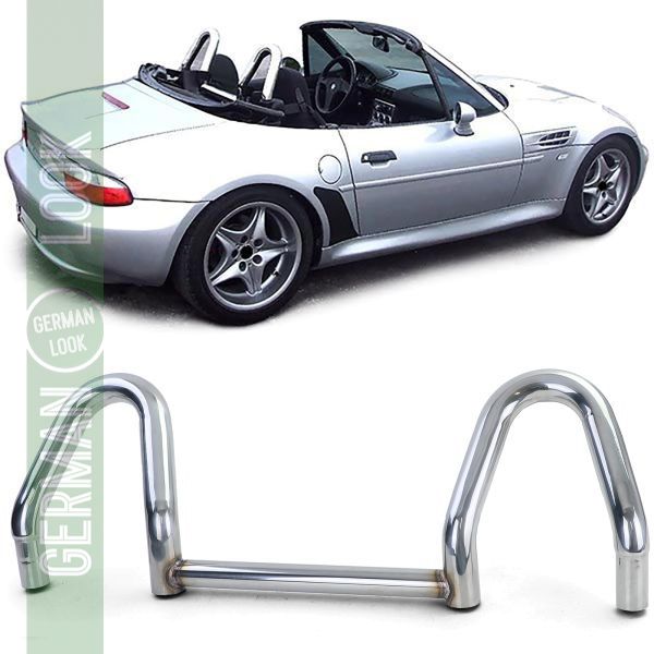 Arceau de sécurité roadster en acier inoxydable poli sur mesure pour BMW Z3 Cabrio Roadster