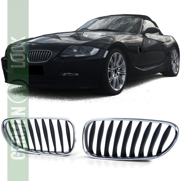 Calandre sport noir chromé sur mesure pour BMW Z4 E85 E86 02-09