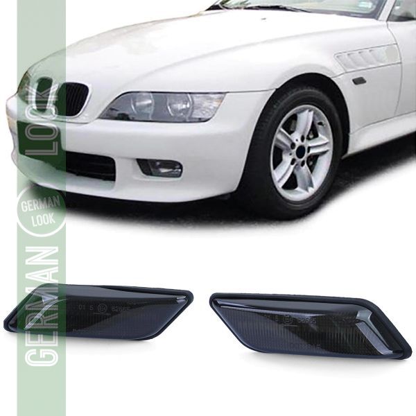 Clignotants latéraux à LED paire de fumée noire sur mesure pour BMW Z3 Coupé Roadster 94-02