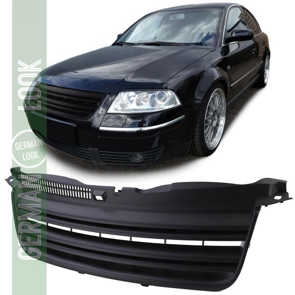 Calandre double nervure noire pour VW Passat 3BG Berline Variant 00-05