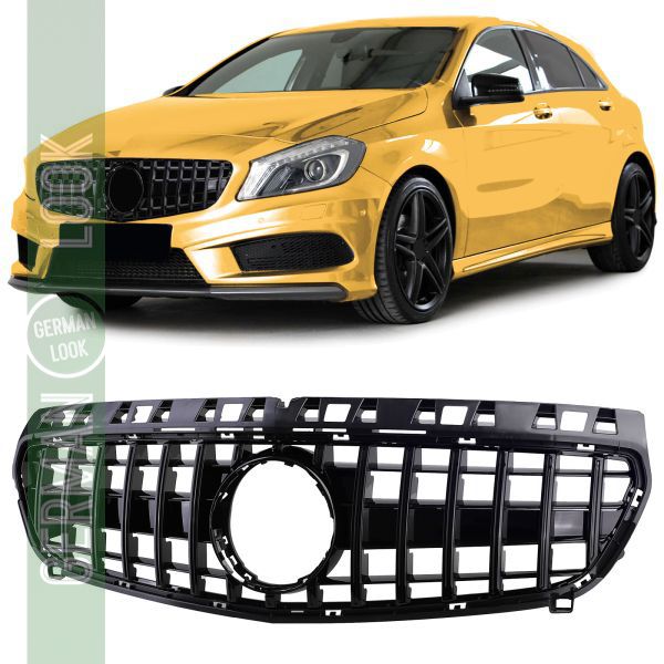 Calandre sport noir brillant pour Mercedes Classe A W176 12-15