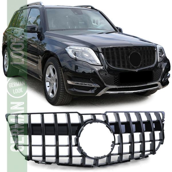 Calandre sport noir brillant pour Mercedes GLK X204 Facelift 12-15