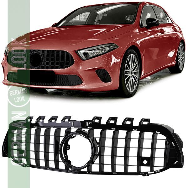 Calandre sport noir brillant pour Mercedes Classe A W177 V177 à partir de 18