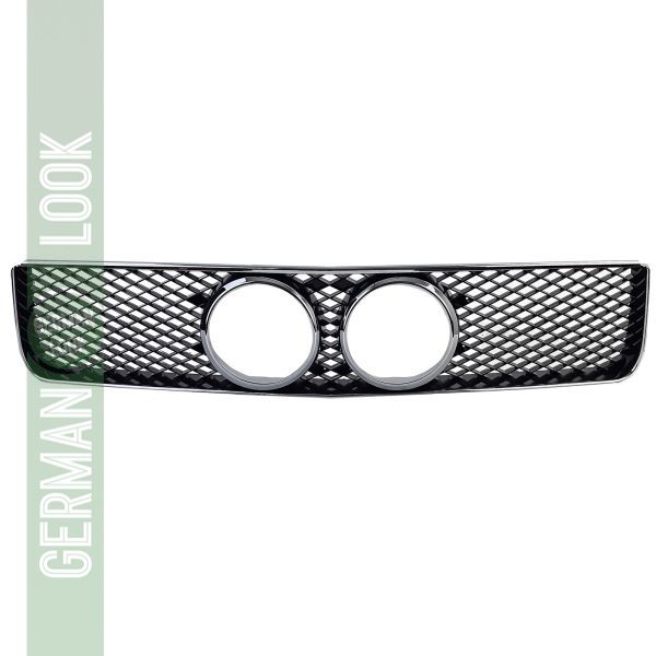 Calandre motif nid d'abeille avec cadre chromé pour Ford Mustang 05-09