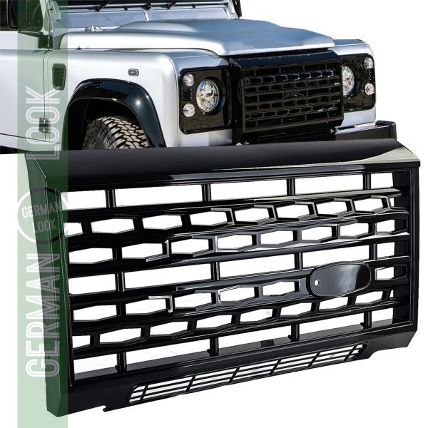 Calandre noir brillant pour Land Rover Defender LD 90 110 2007-2015