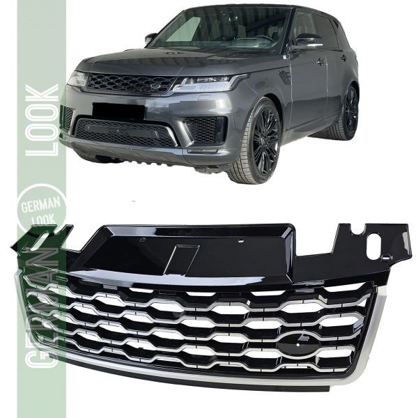 Calandre performance noir argent pour Range Rover Sport L494 2017-2022