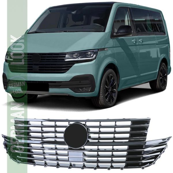 Calandre calandre noir brillant pour VW T6.1 Bus Multivan Facelift à partir de 19