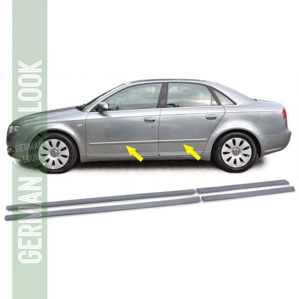 Bandes de pare-chocs bandes décoratives jeu de bandes de porte pour Audi A4 B7 8E 04-08