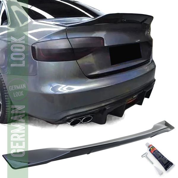 Becquet arrière Performance noir brillant pour Audi A4 8K 07-15 berline