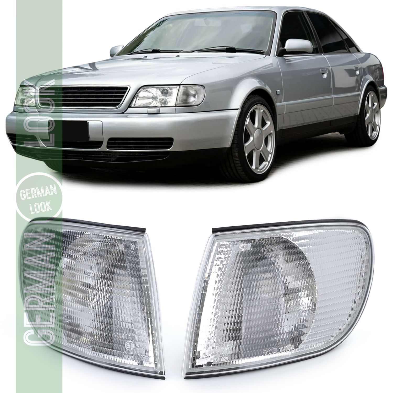 Clignotant blanc paire gauche droite pour Audi A6 C4 94-97