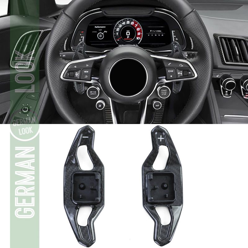 Véritables palettes de changement de vitesse en carbone pour remplacer l'Audi Q5 SQ5 FY Q7 SQ7 4M Q8 SQ8 4M