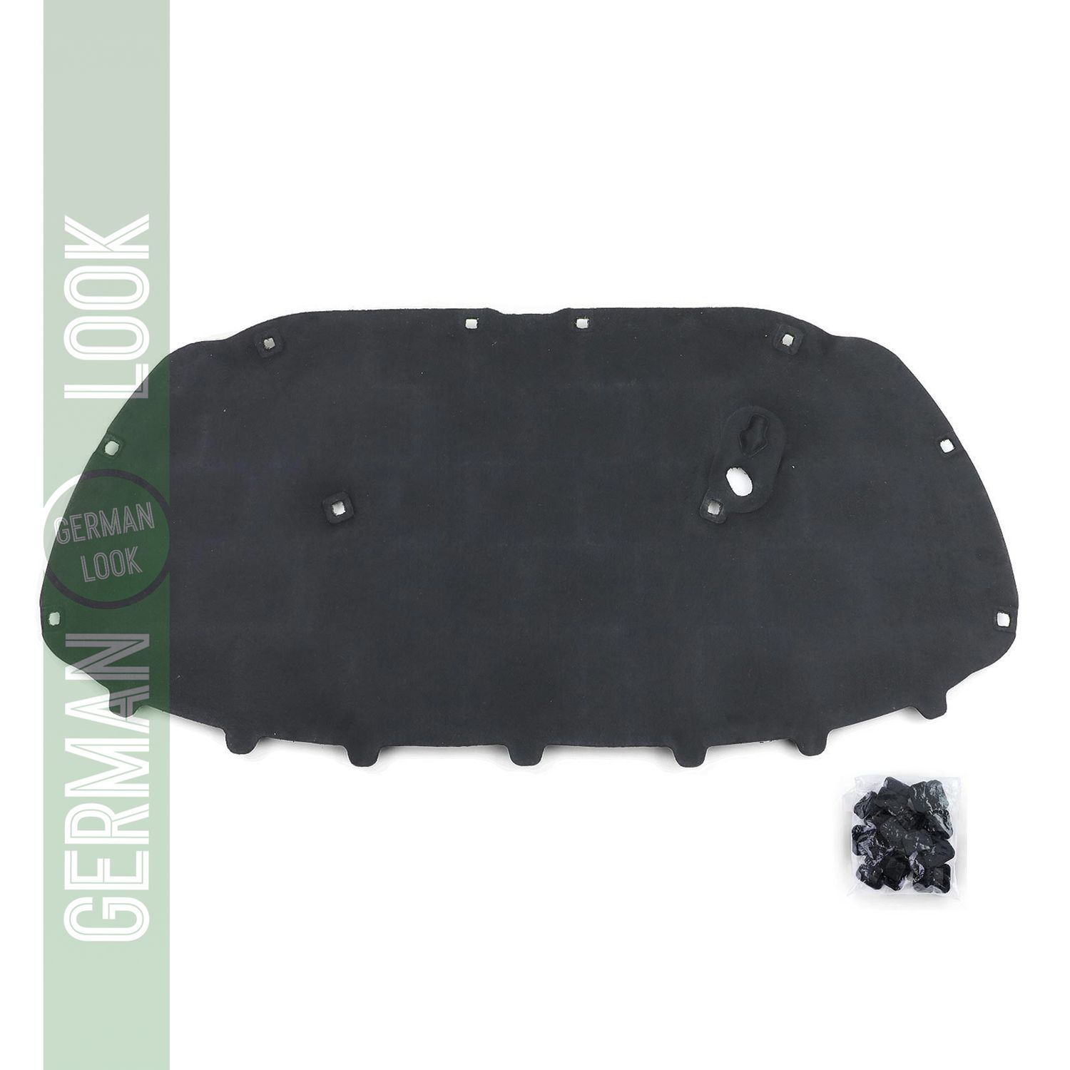 Tapis de sol en caoutchouc noir premium pour voiture VW Polo 6R 6C 09-17
