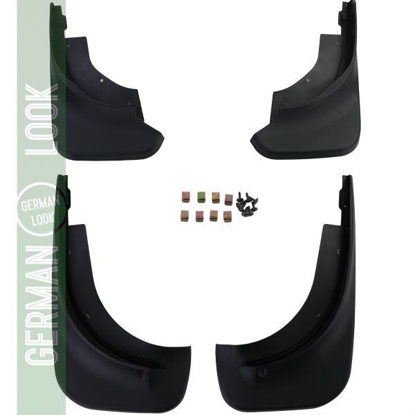 Jeu de bavettes avant et arrière noir pour VW Touareg I 7L 2002-2010