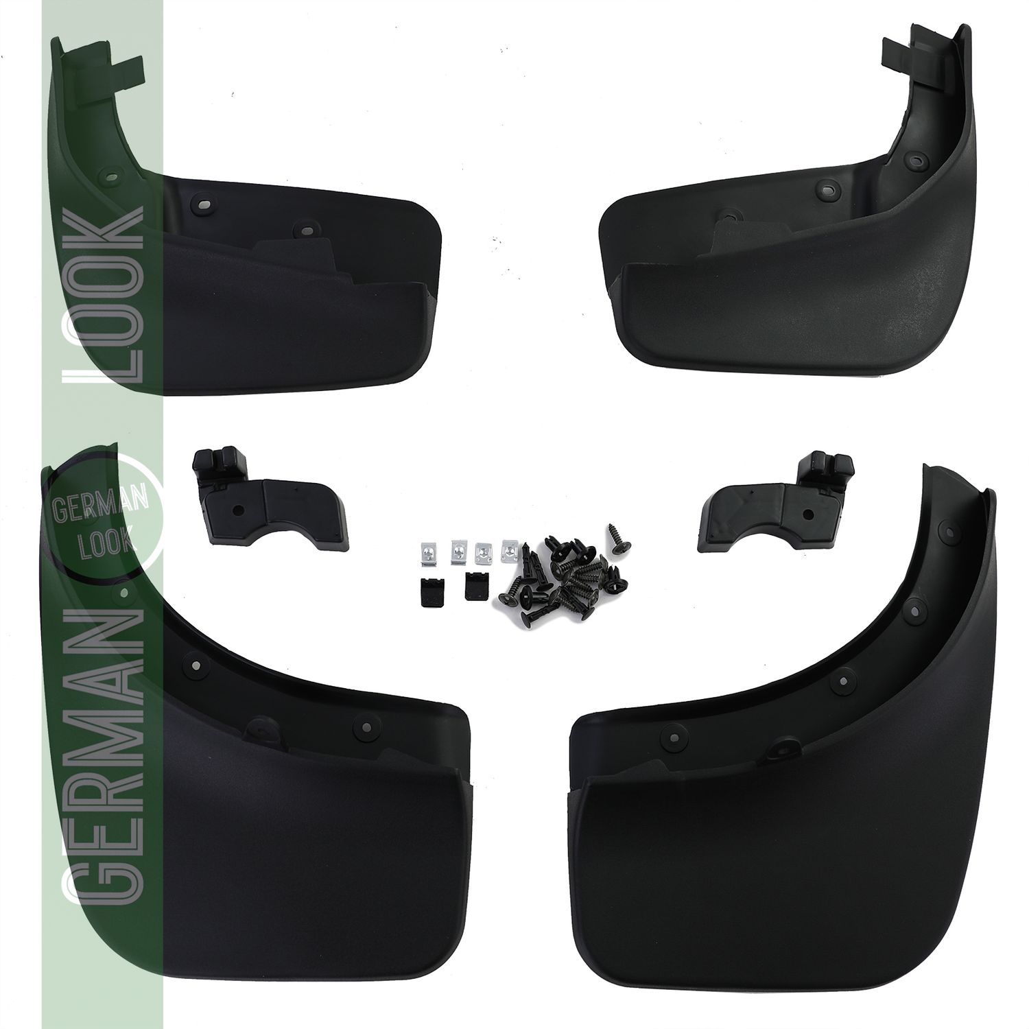 Jeu de bavettes avant et arrière noir pour VW Touareg II 7P 2010-2018