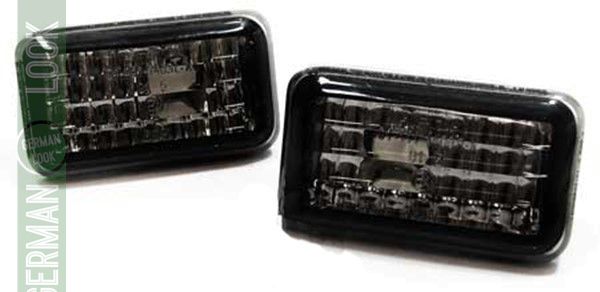 Clignotants latéraux en verre transparent noir pour VW Golf Polo Jetta Corrado Scirocco