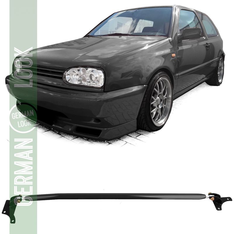 Barre anti-rapprochement en aluminium noir réglable pour VW Golf 4 + Bora 97-03