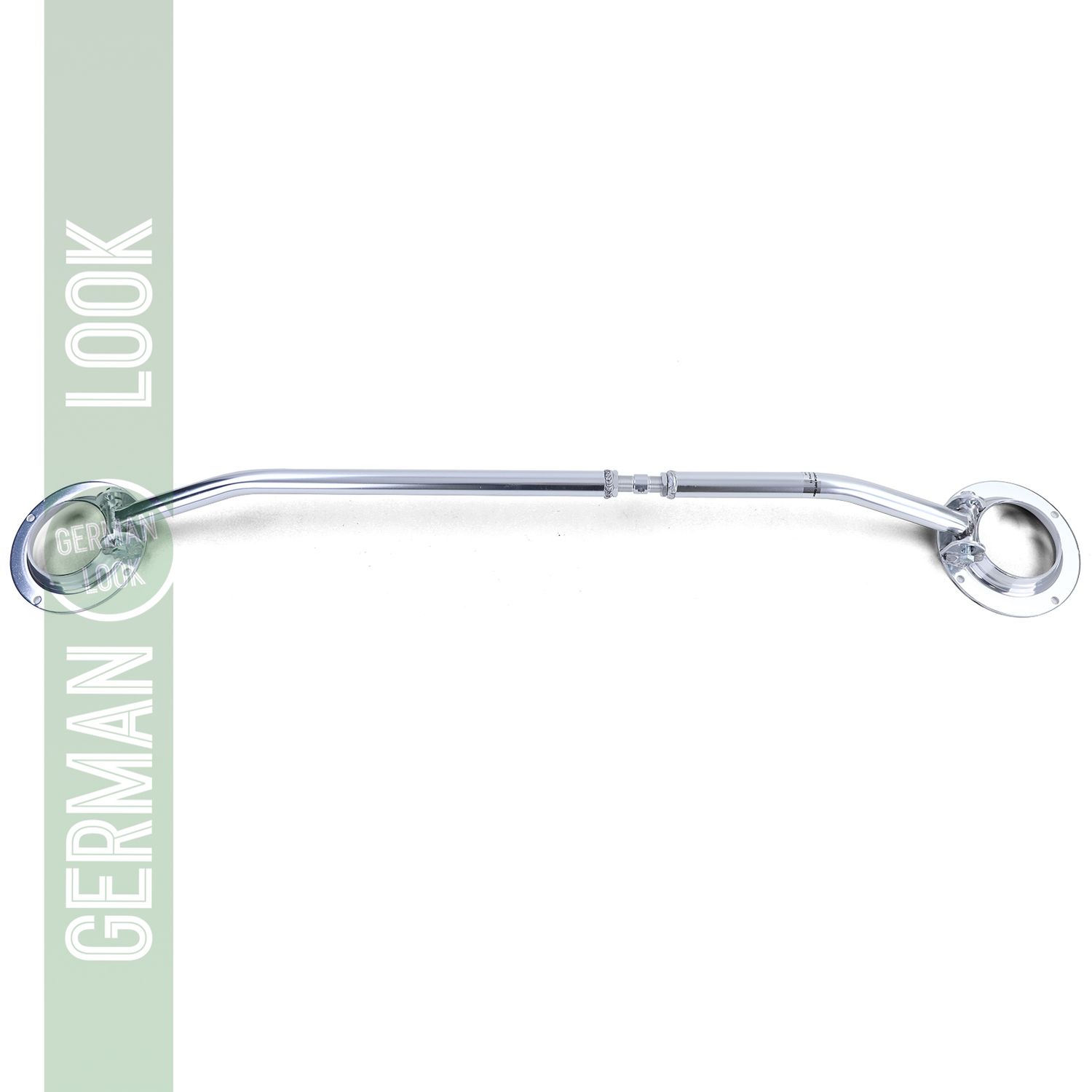 Barre de jambe de force avant en aluminium poli en 3 parties pour VW Golf 3 Cabrio variante 3 + 5 portes