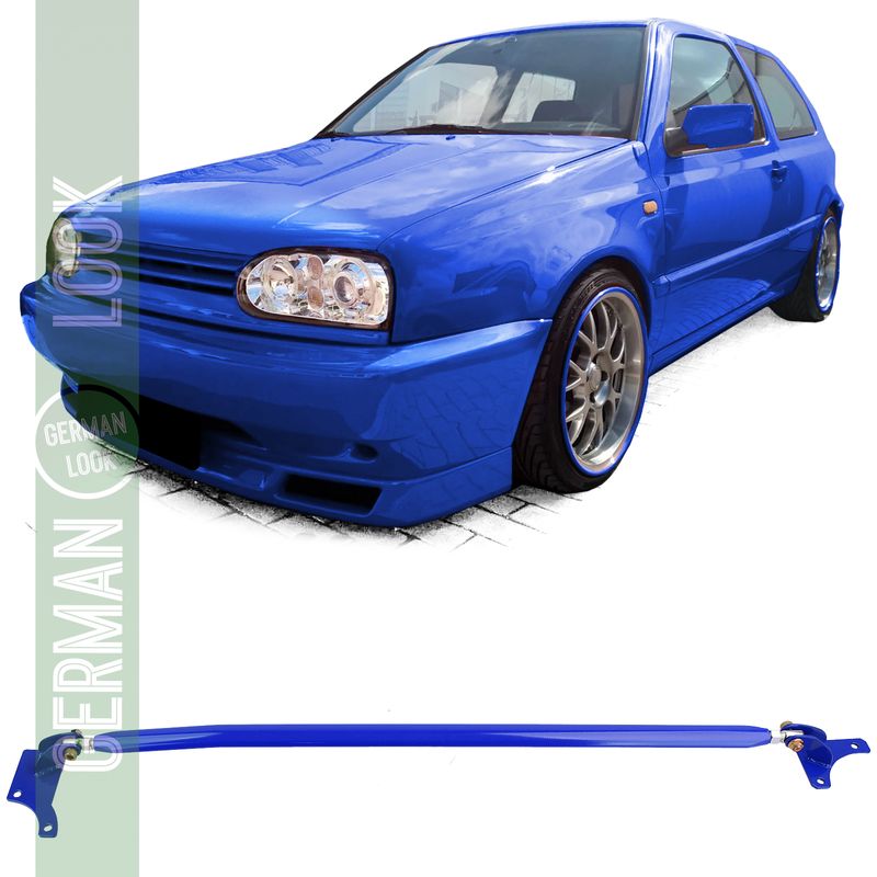 Barre anti-rapprochement en aluminium bleu réglable pour VW Golf 4 + Bora 97-03