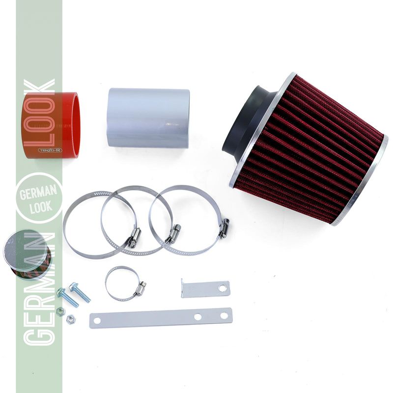 Kit d'admission d'air filtre à air sport rouge pour VW Golf 4 Bora Beetle 1.8 1.9 2.0 2.8