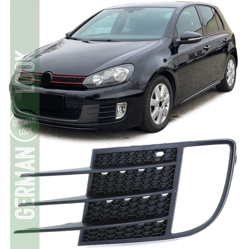 Cache calandre antibrouillard pare-chocs gauche pour VW Golf 6 08-12 GTI GTD