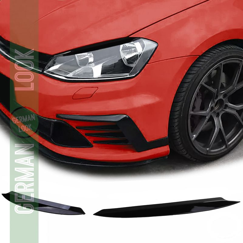 Couvre-phares Evil Eye noir brillant sur mesure pour VW Golf 7 12-21