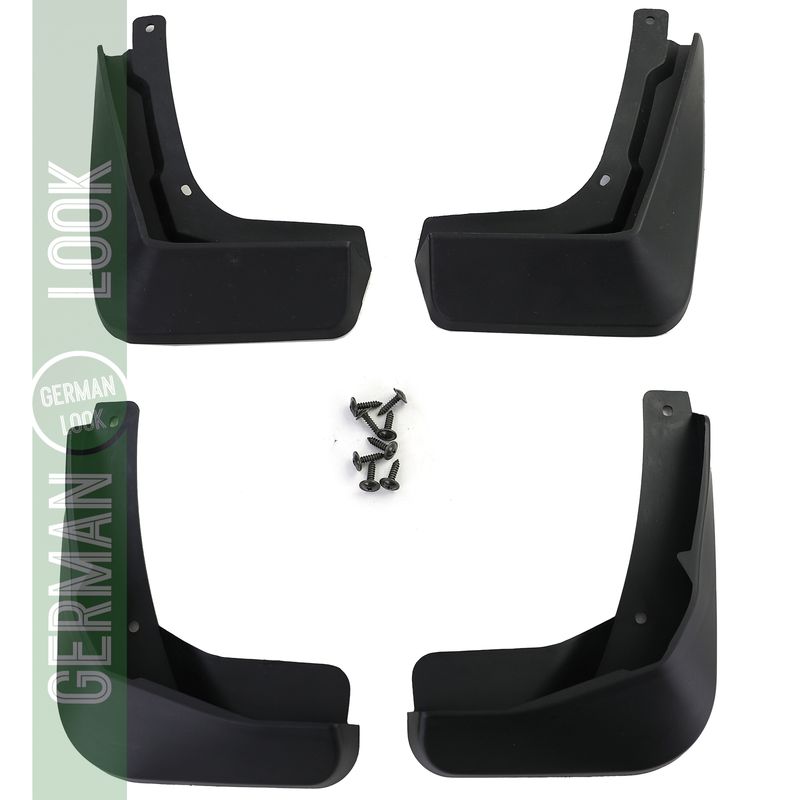 Jeu de bavettes avant et arrière noir pour VW Golf Sportsvan Facelift 17-20