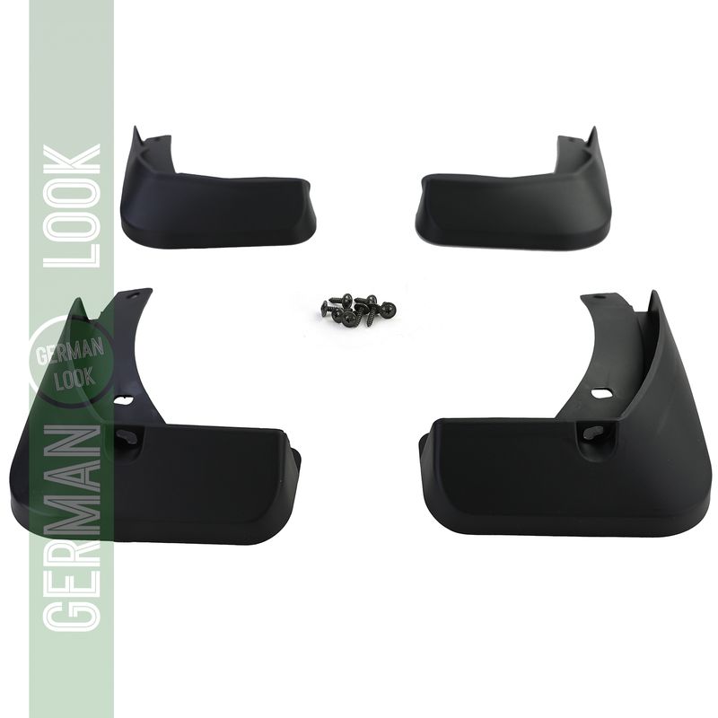 Jeu de bavettes avant et arrière noires pour VW Golf 7 12-17