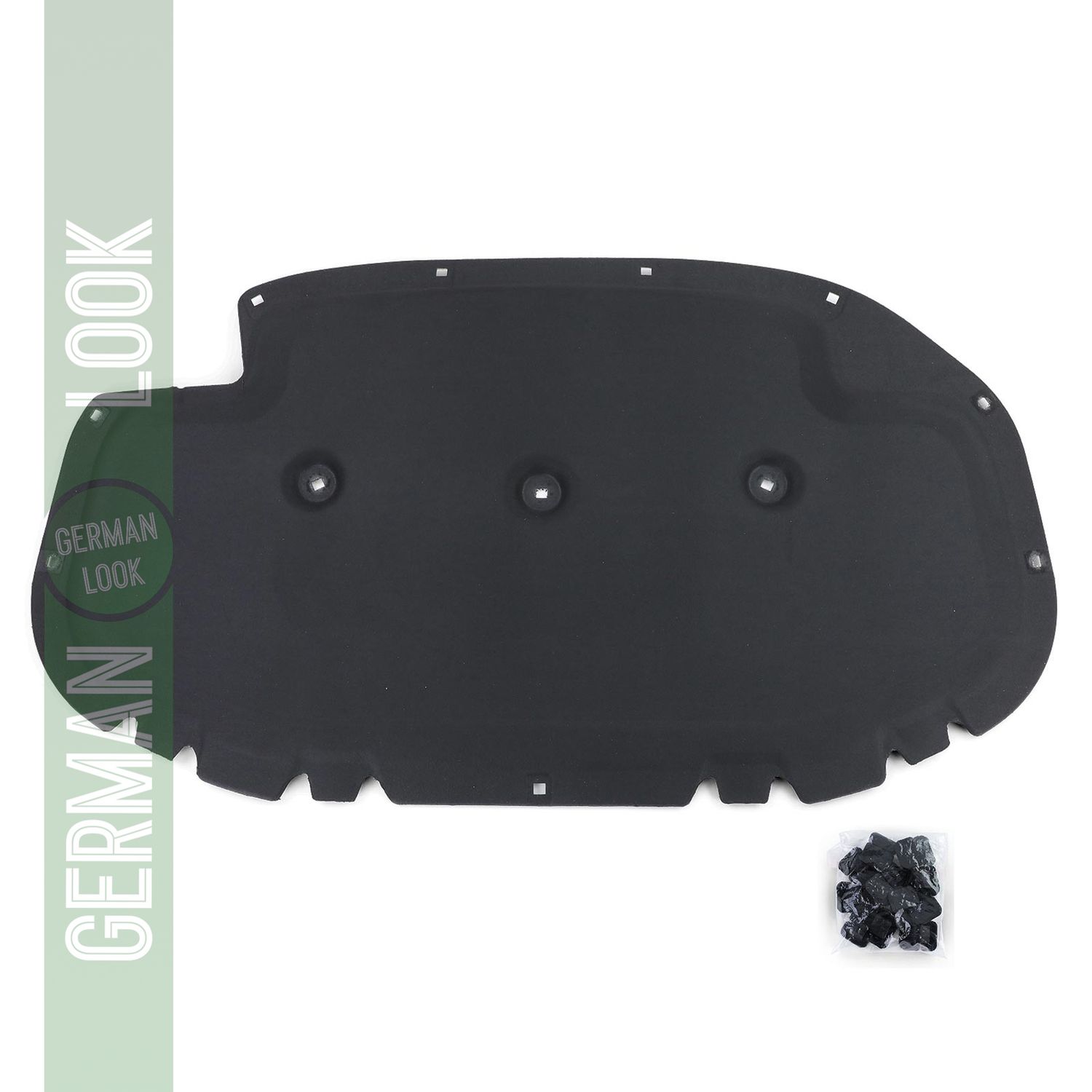 Calandre cadre antibrouillard GTI look carbone brillant pour VW Golf 7 17-20