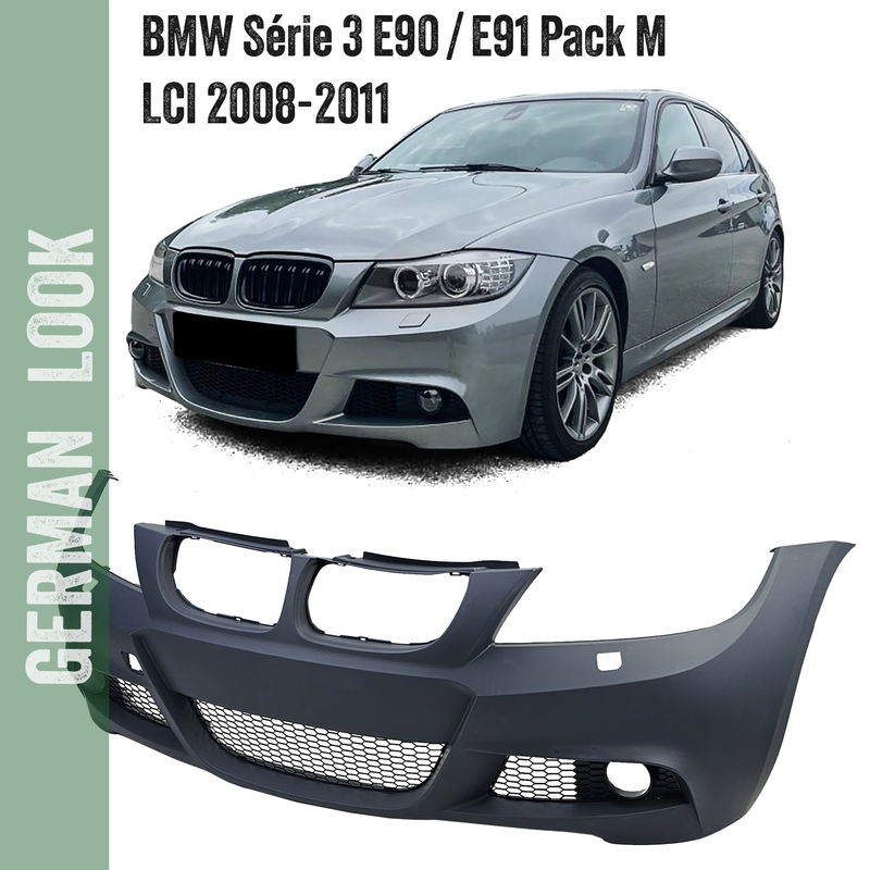 Pare-chocs avant Pack M pour BMW Série 3 E90 E91 LCI berline touring 2008-2011