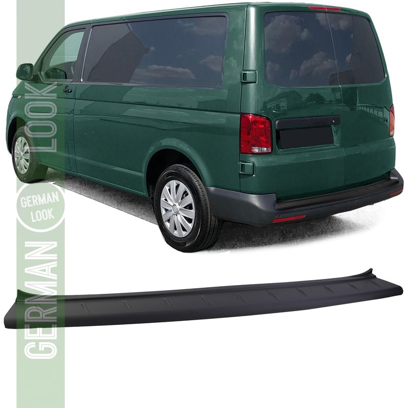 Pare-chocs de protection de seuil de chargement en ABS noir pour VW Bus T5 T6 avec doubles portes