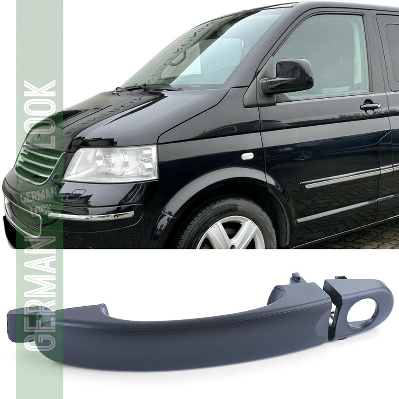 Poignée de porte ouvre-porte extérieur noir porte conducteur gauche pour VW Bus T5 03-09