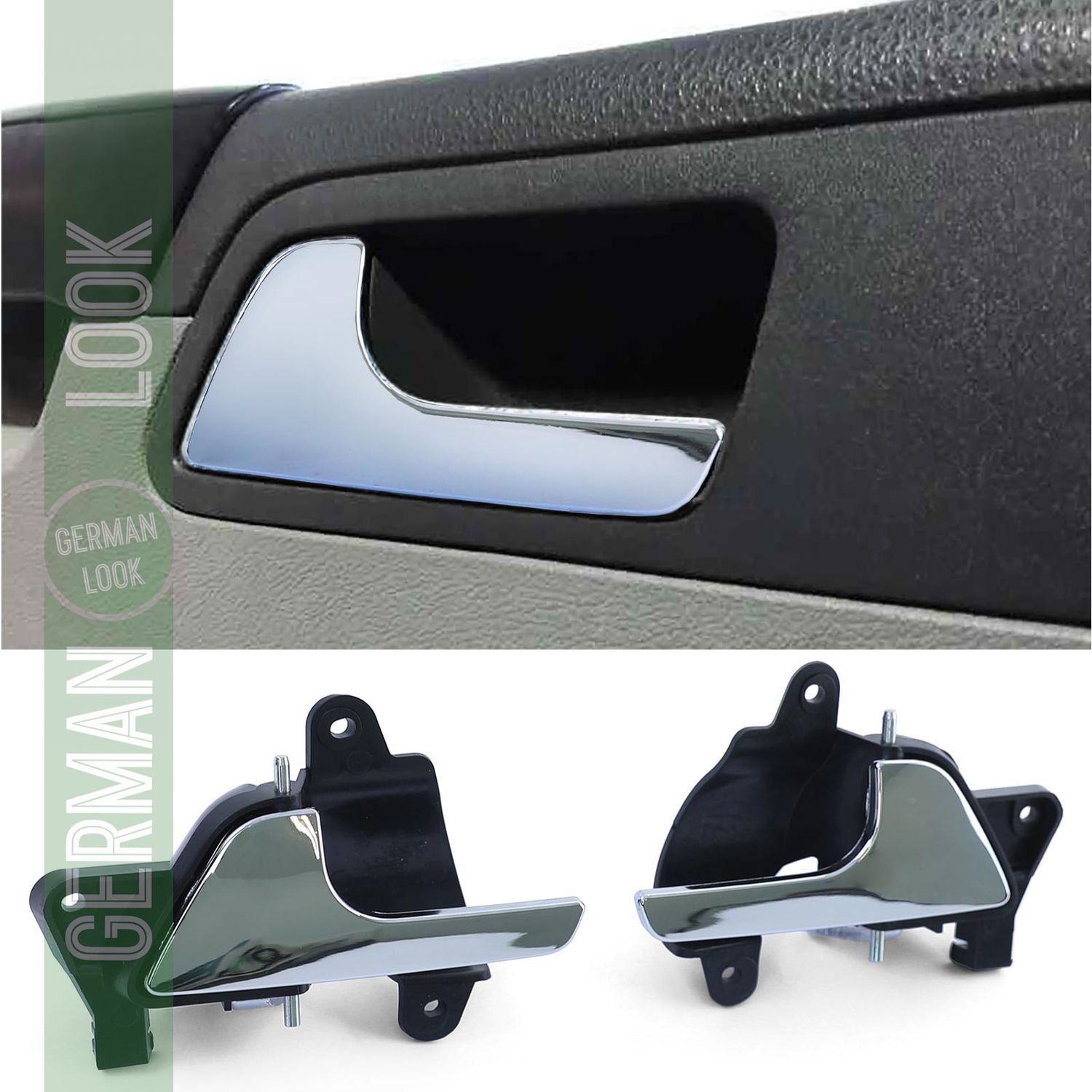 Poignées de porte ouvre-porte intérieur chromé paire gauche droite pour VW Bus T5 03-15