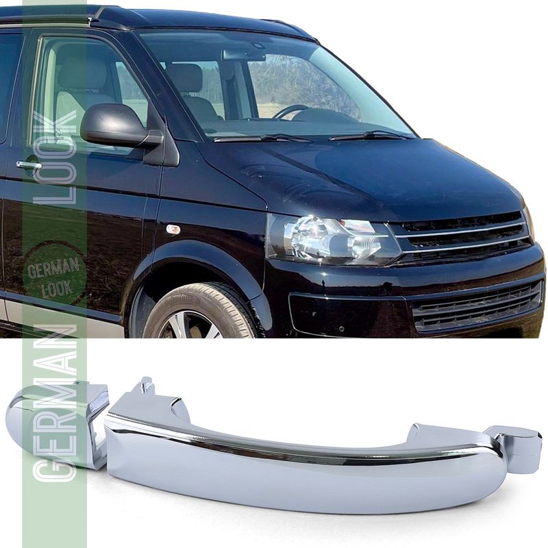 Poignée de porte ouvre-porte extérieur chromé porte passager droite pour VW Bus T5 03-09