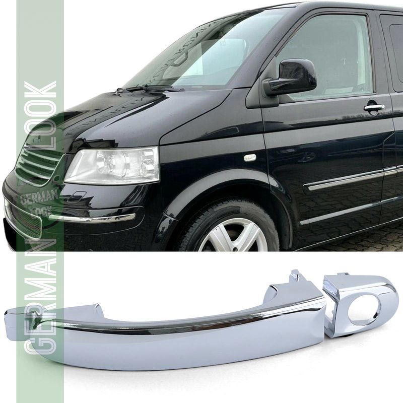 Poignée de porte ouvre-porte extérieur chromé porte conducteur gauche pour VW Bus T5 03-09