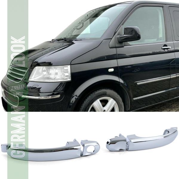 Poignées de porte ouvre-porte extérieur chromé paire gauche droite pour VW Bus T5 03-09