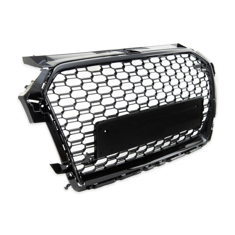 CALANDRE LOOK RS1 AUDI A1 8X FACELIFT (2015-2018) - FINITION NOIR CONTOUR NOIR