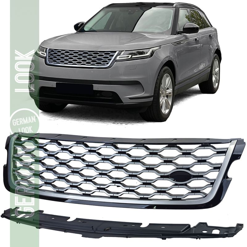 Calandre sport noir argent pour Range Rover Velar L560 2017-2023