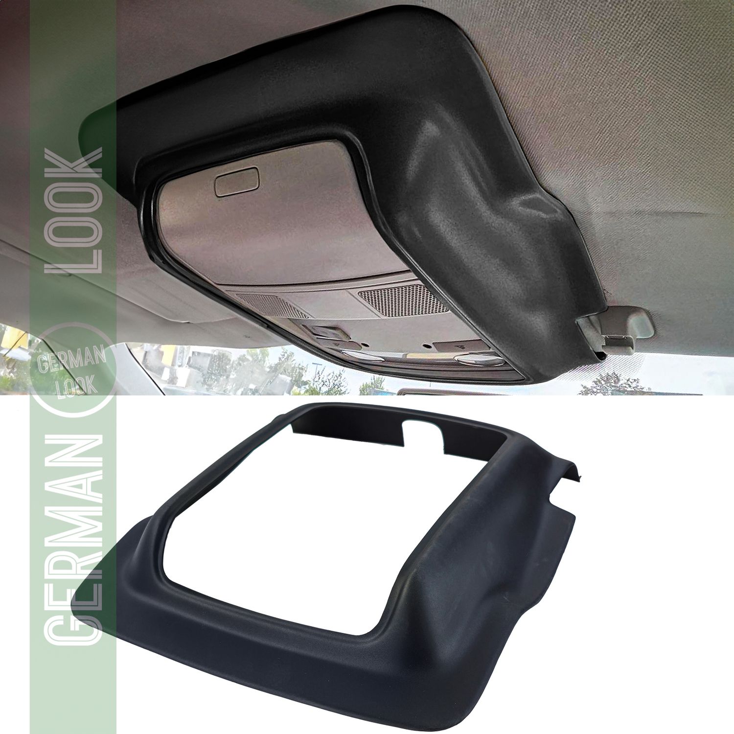 Cache pour compartiment à lunettes avec cache ciel de toit noir pour VW Golf 6